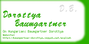 dorottya baumgartner business card
